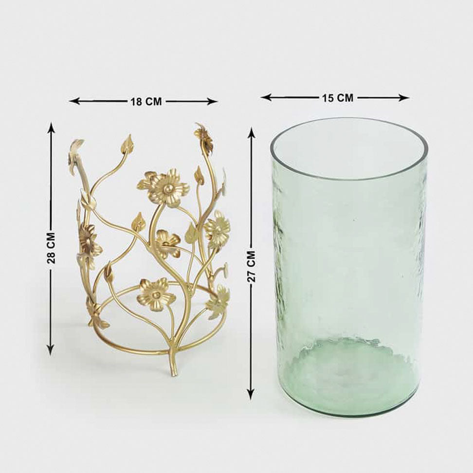 Glass Vase with Stand