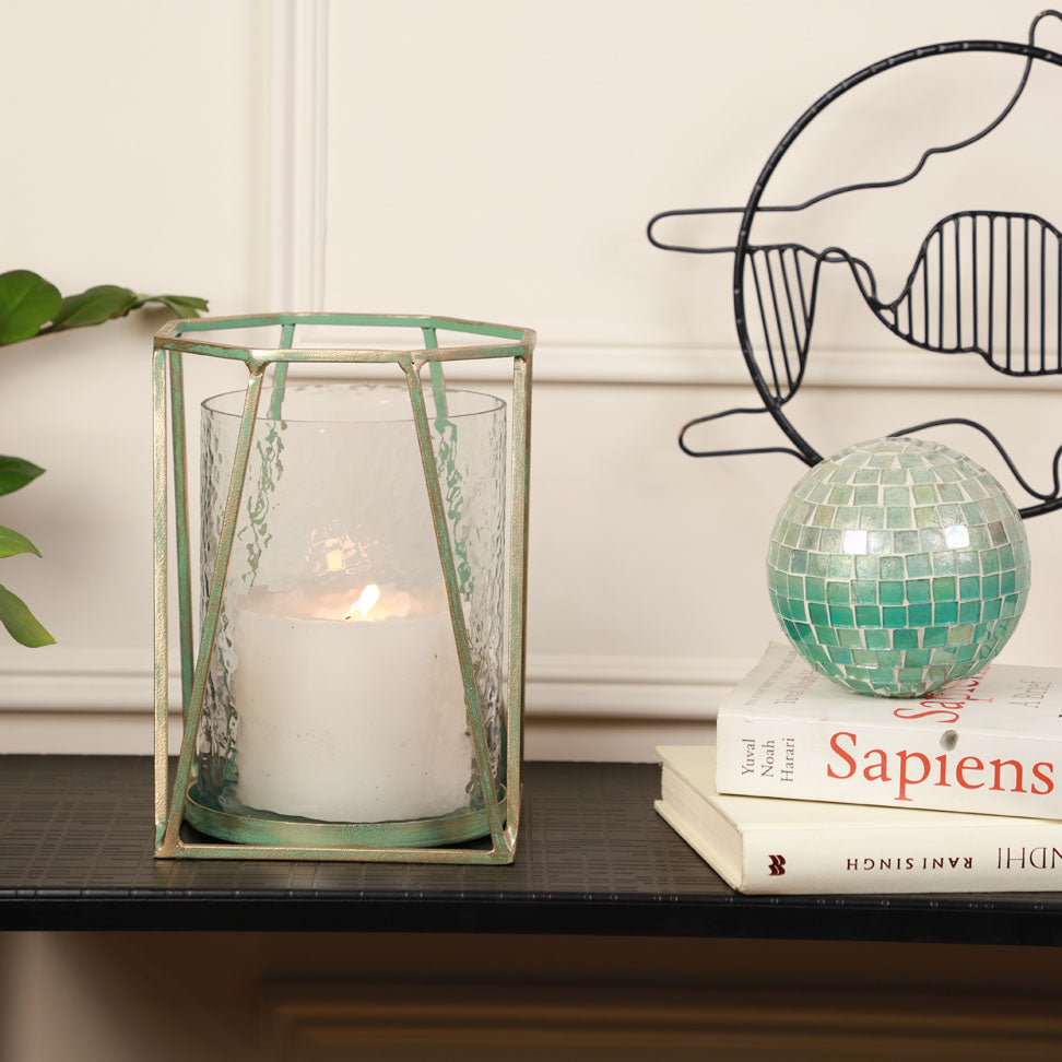 Turquoise Candle Holder - Small