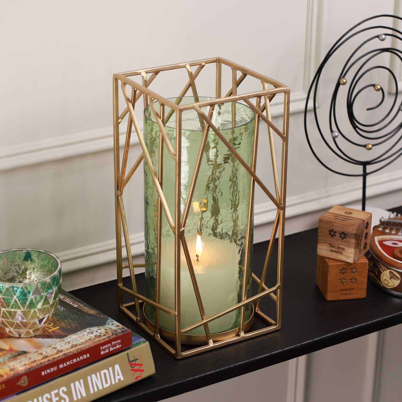 Big Hurricane Candle Holder (Green)