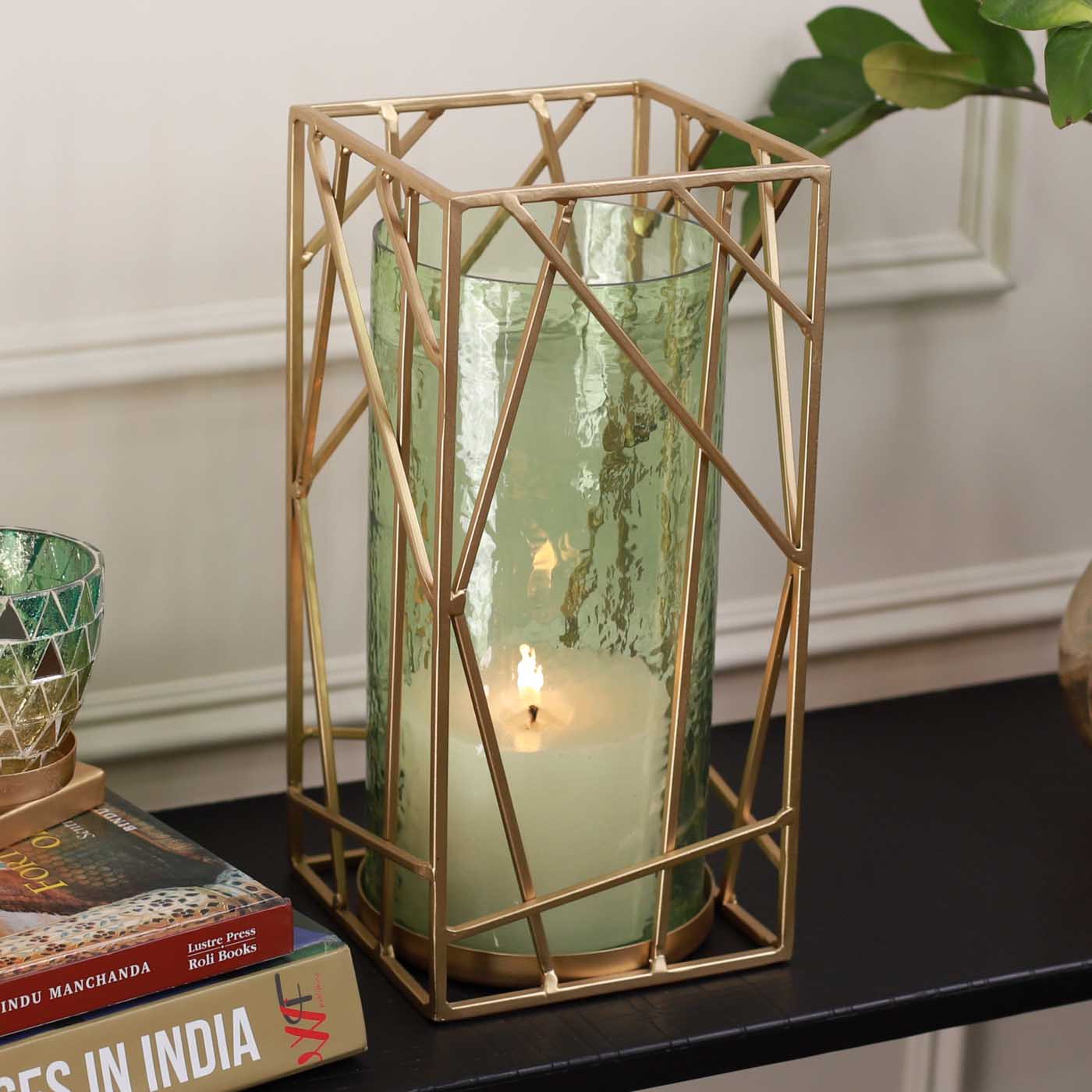 Big Hurricane Candle Holder (Green)