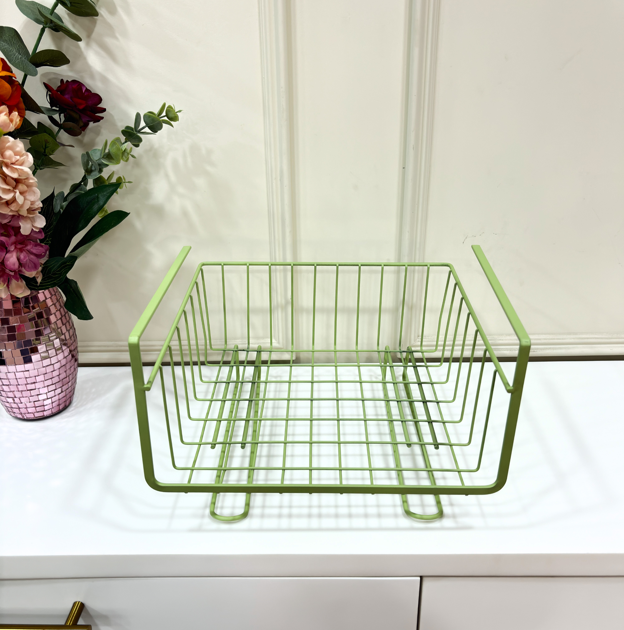 Metal Over the Shelf Basket - Curiocart