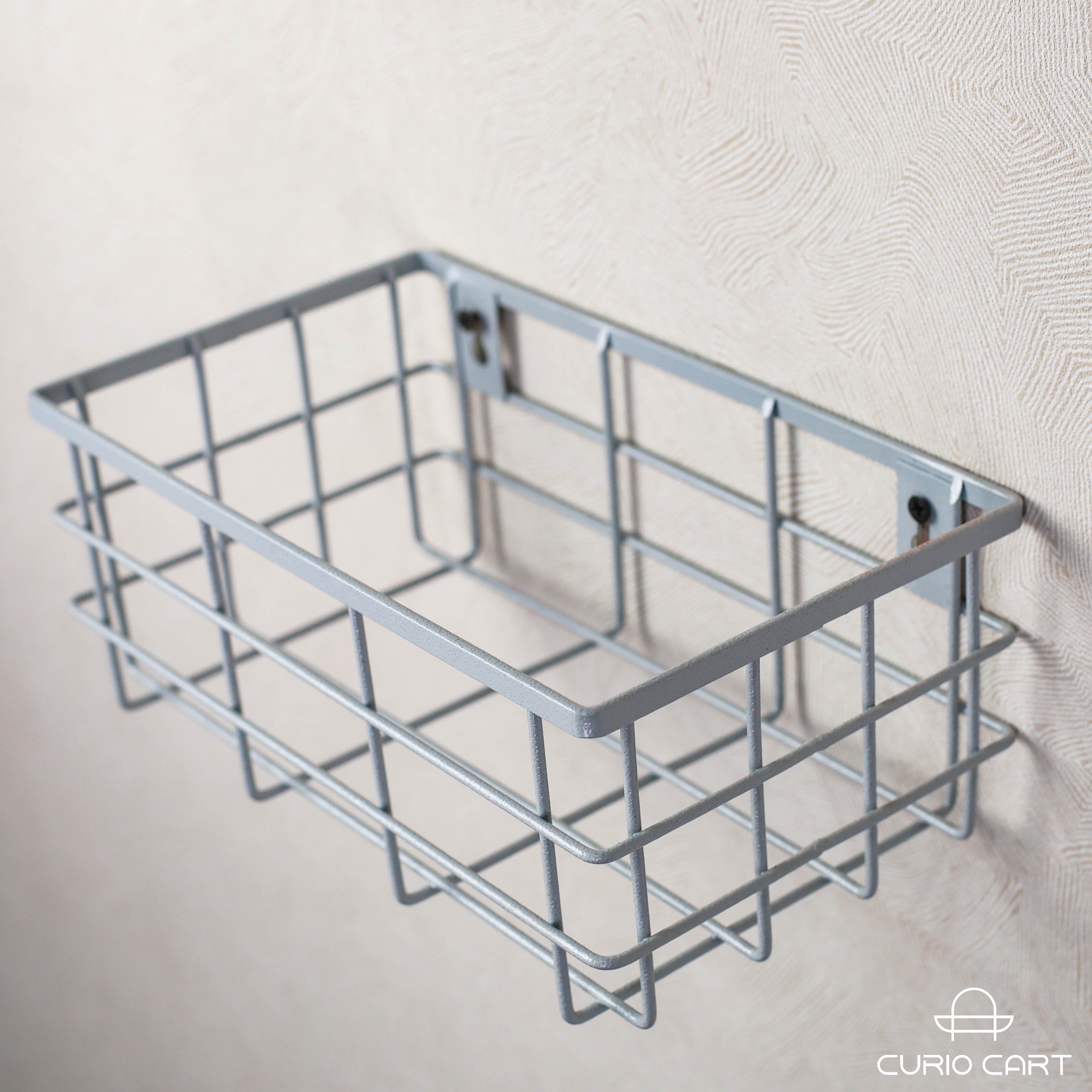 Metal Wall Mounted Basket - Curiocart