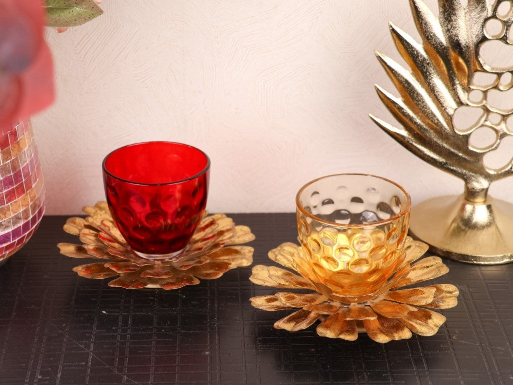 Lotus T- Light Votive Holders - Curiocart
