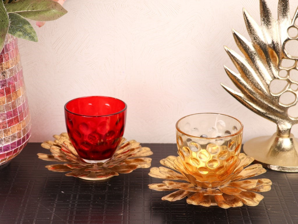 Lotus T- Light Votive Holders - Curiocart