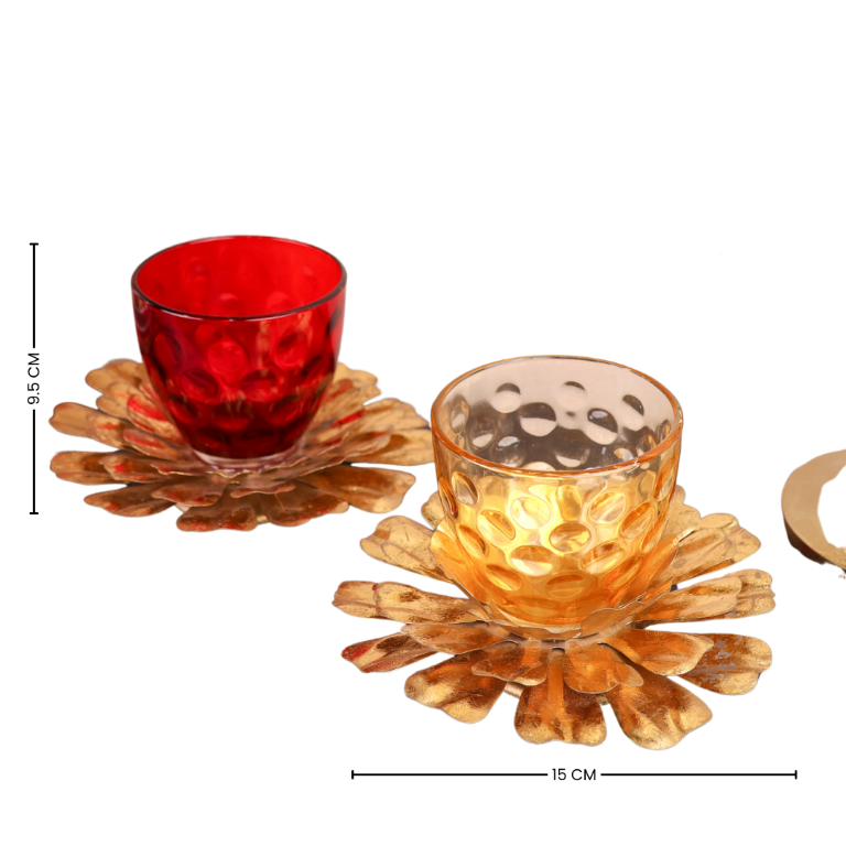 Lotus T- Light Votive Holders - Curiocart
