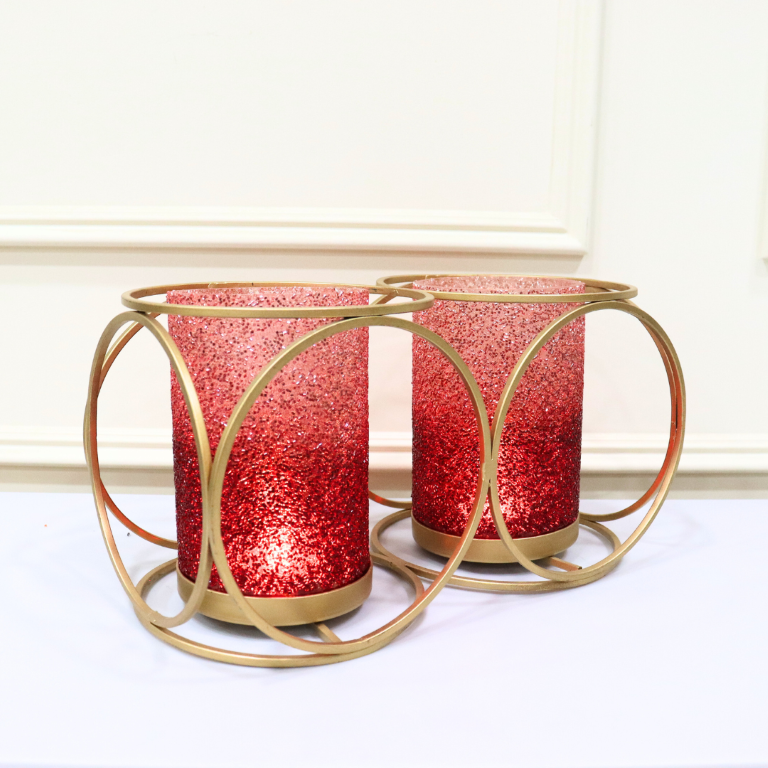 GlowLite pink red twin flames Votive - Curiocart
