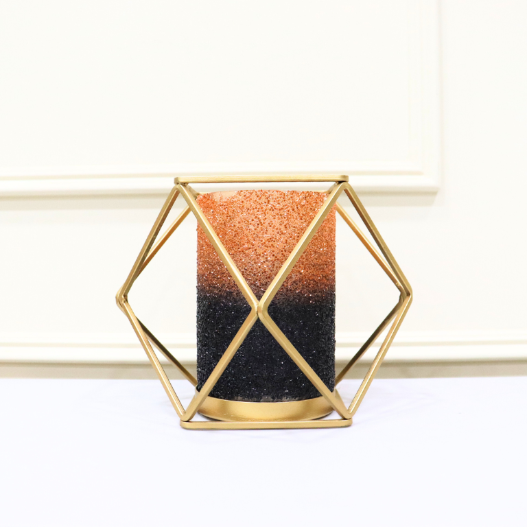 GlowLite Orange Black solo Votive - Curiocart