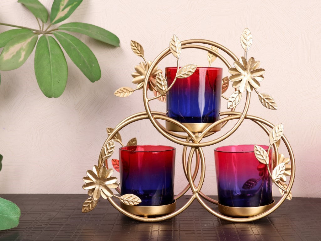 Flora T- Light Holder Trio - Curiocart