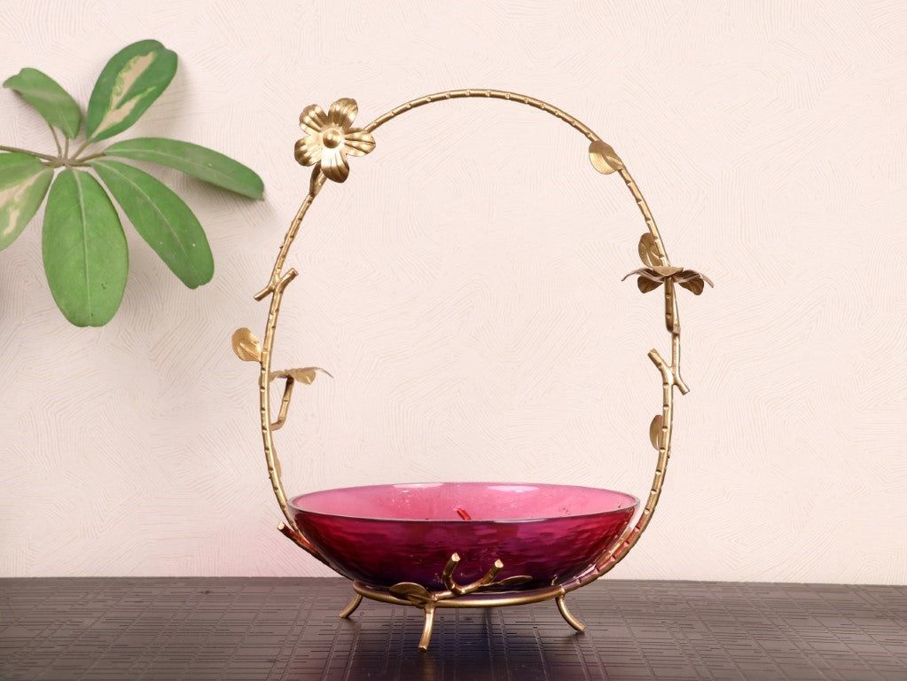 Flora Decorative Bowl with Stand - Curiocart