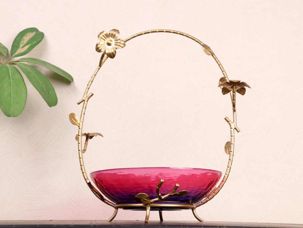 Flora Decorative Bowl with Stand - Curiocart