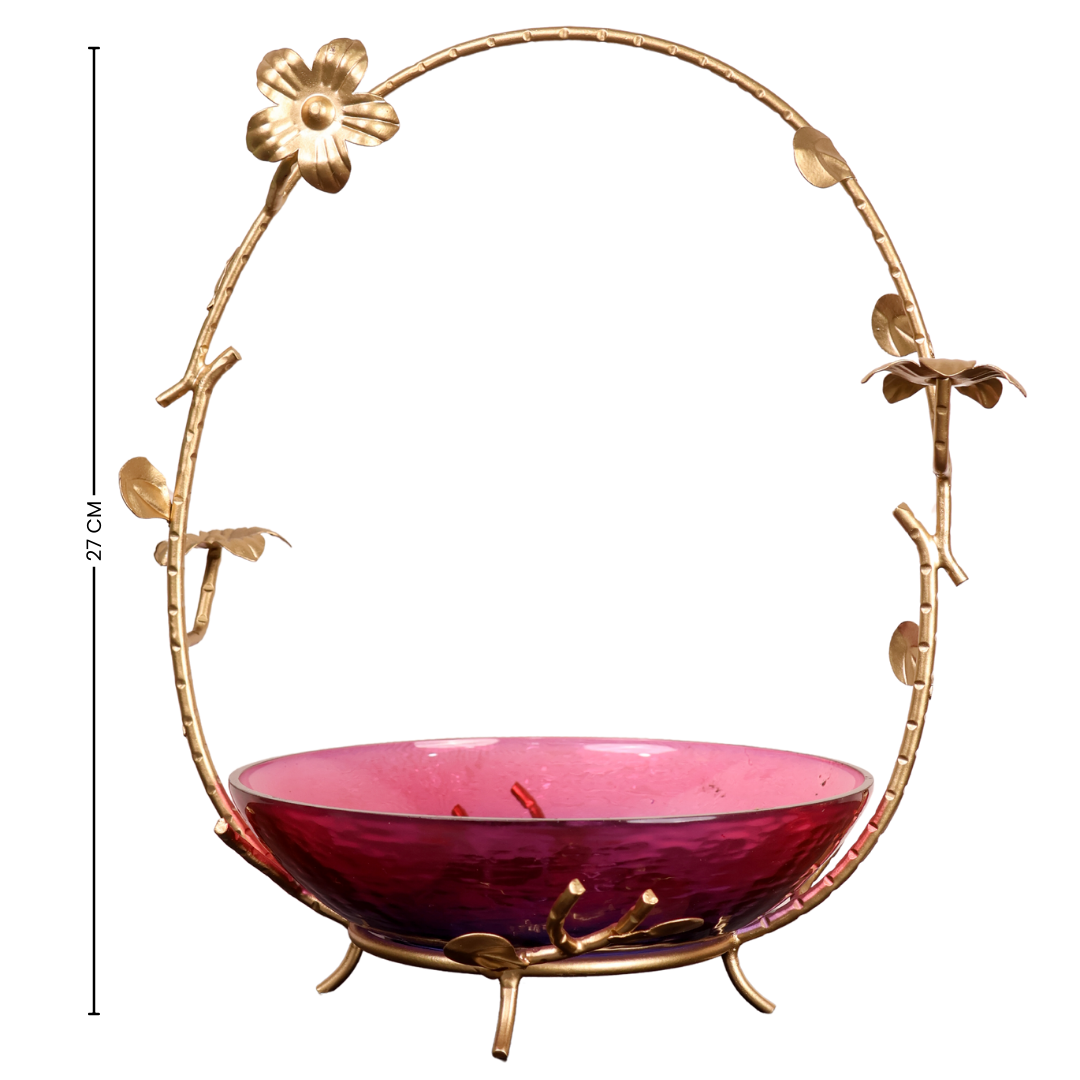 Flora Decorative Bowl with Stand - Curiocart