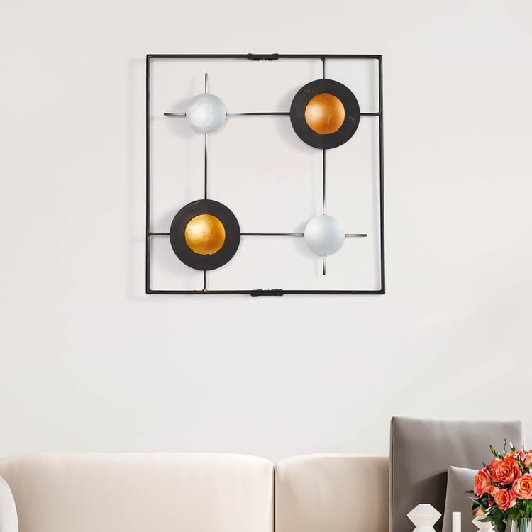 Metal Square Wall Art SET of TWO - Curiocart