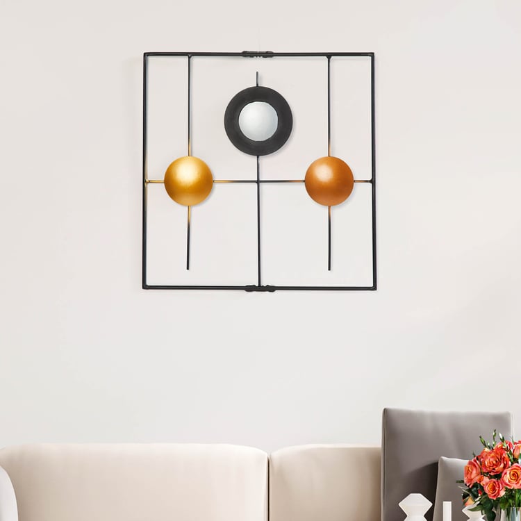 Metal Square Wall Art SET of TWO - Curiocart
