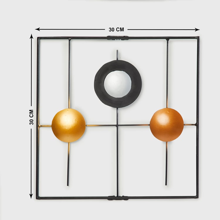 Metal Square Wall Art SET of TWO - Curiocart