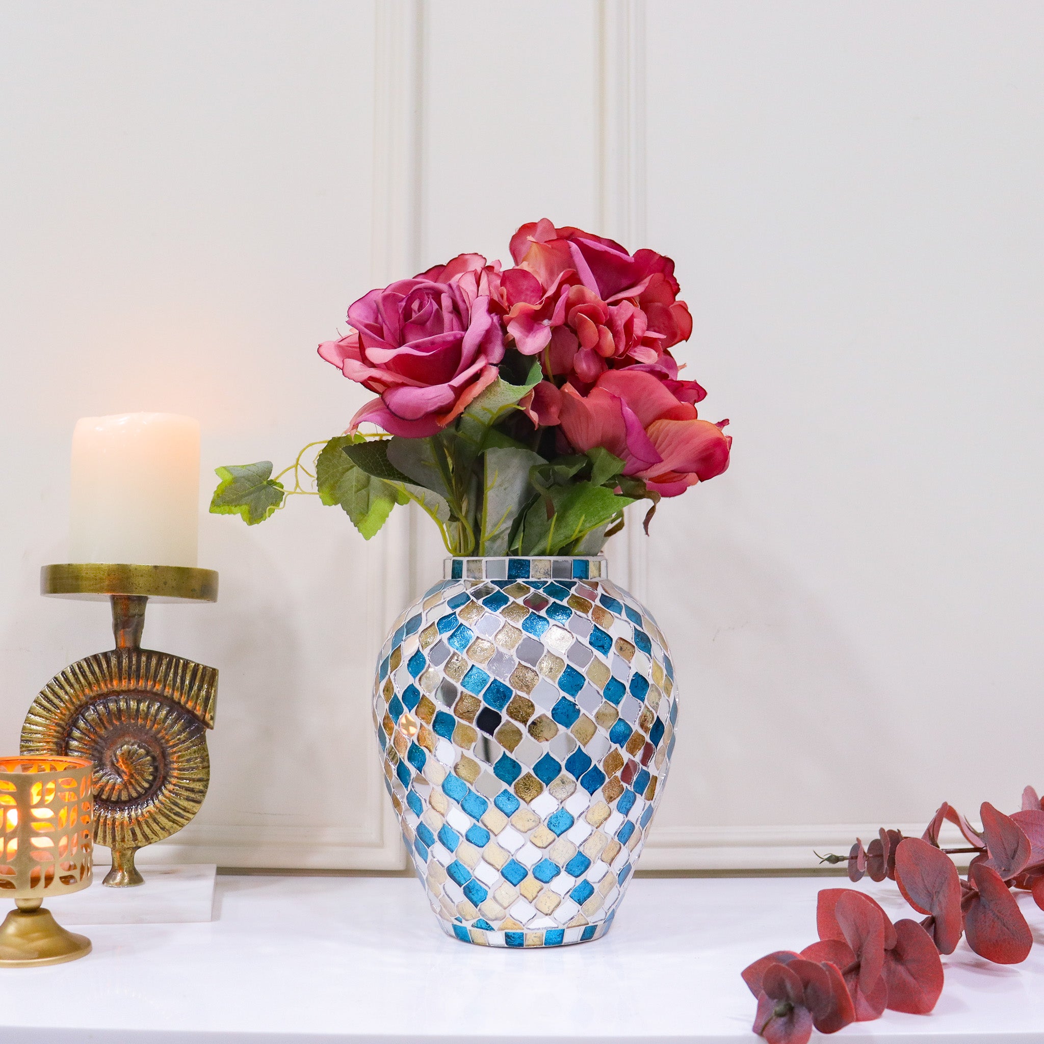 Mosaic Pitcher Vase - Curiocart