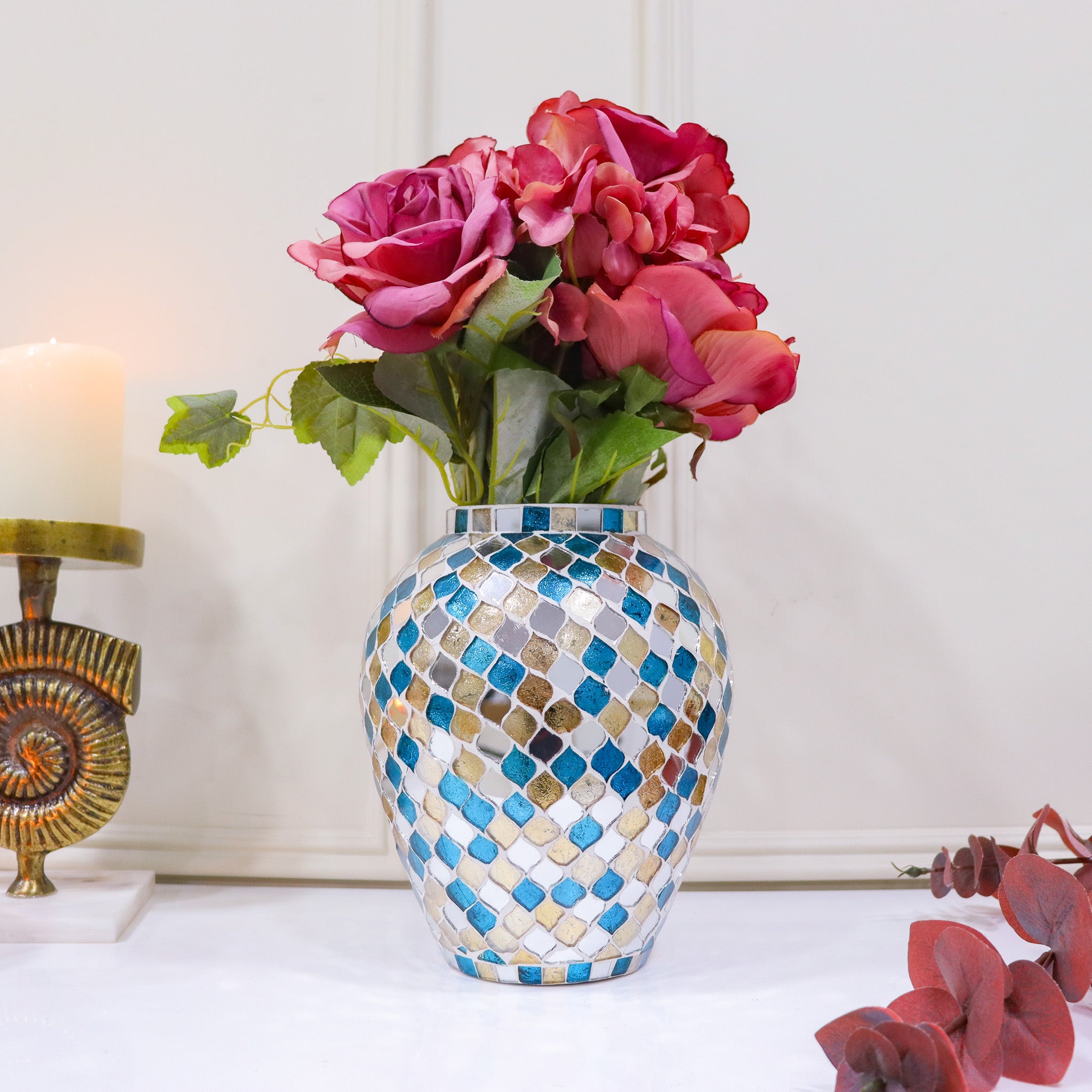 Mosaic Pitcher Vase - Curiocart