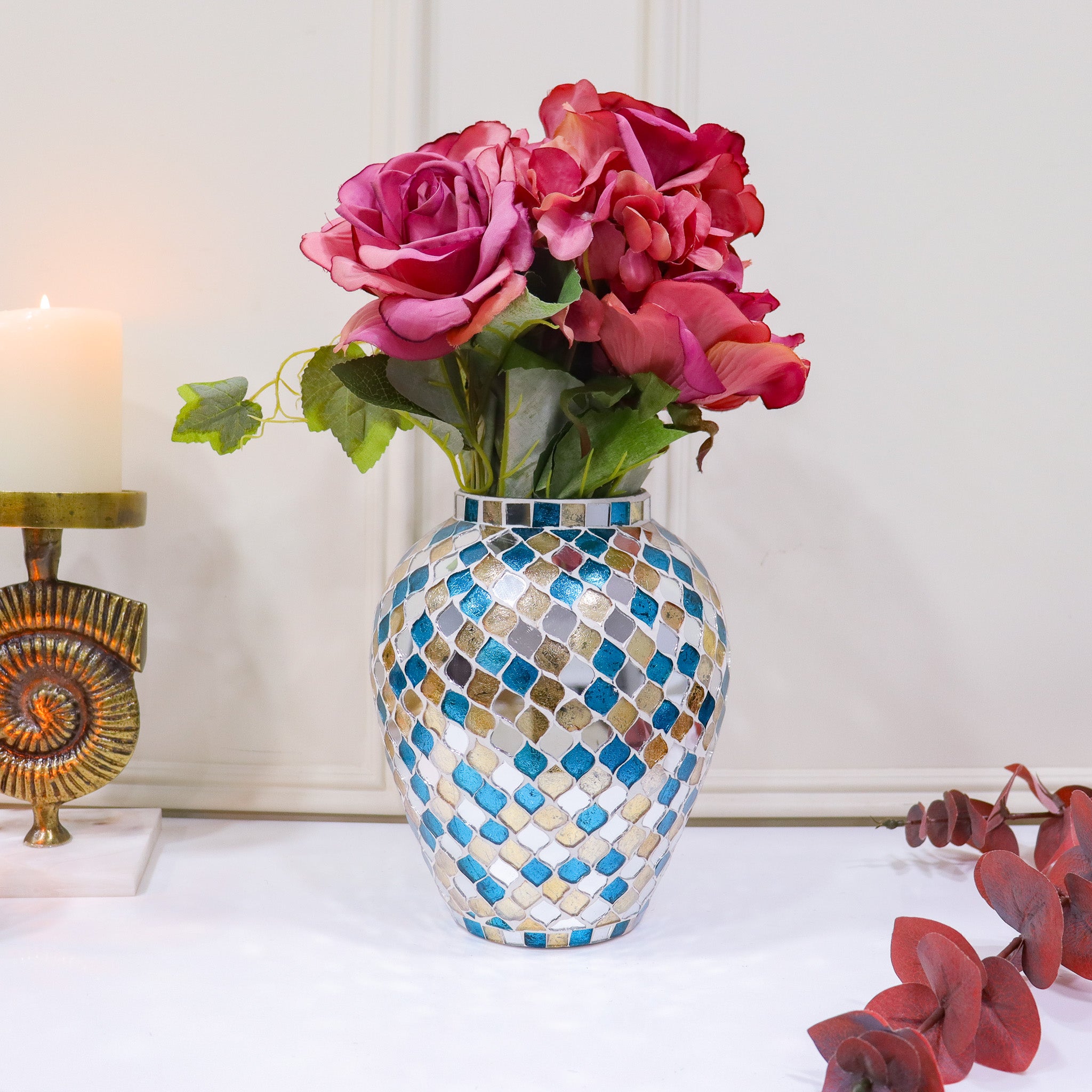 Mosaic Pitcher Vase - Curiocart