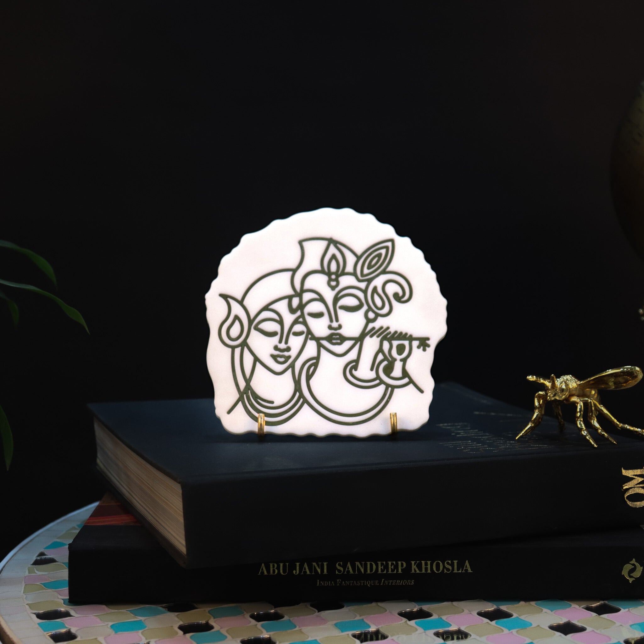 Spiritual Bliss Radha Krishna Table Top Accent