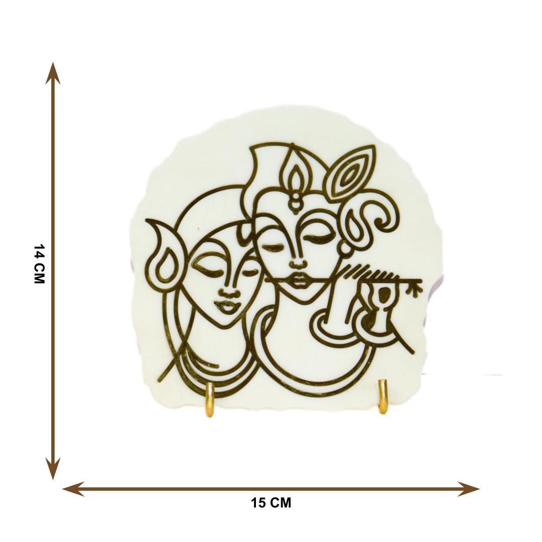 Spiritual Bliss Radha Krishna Table Top Accent
