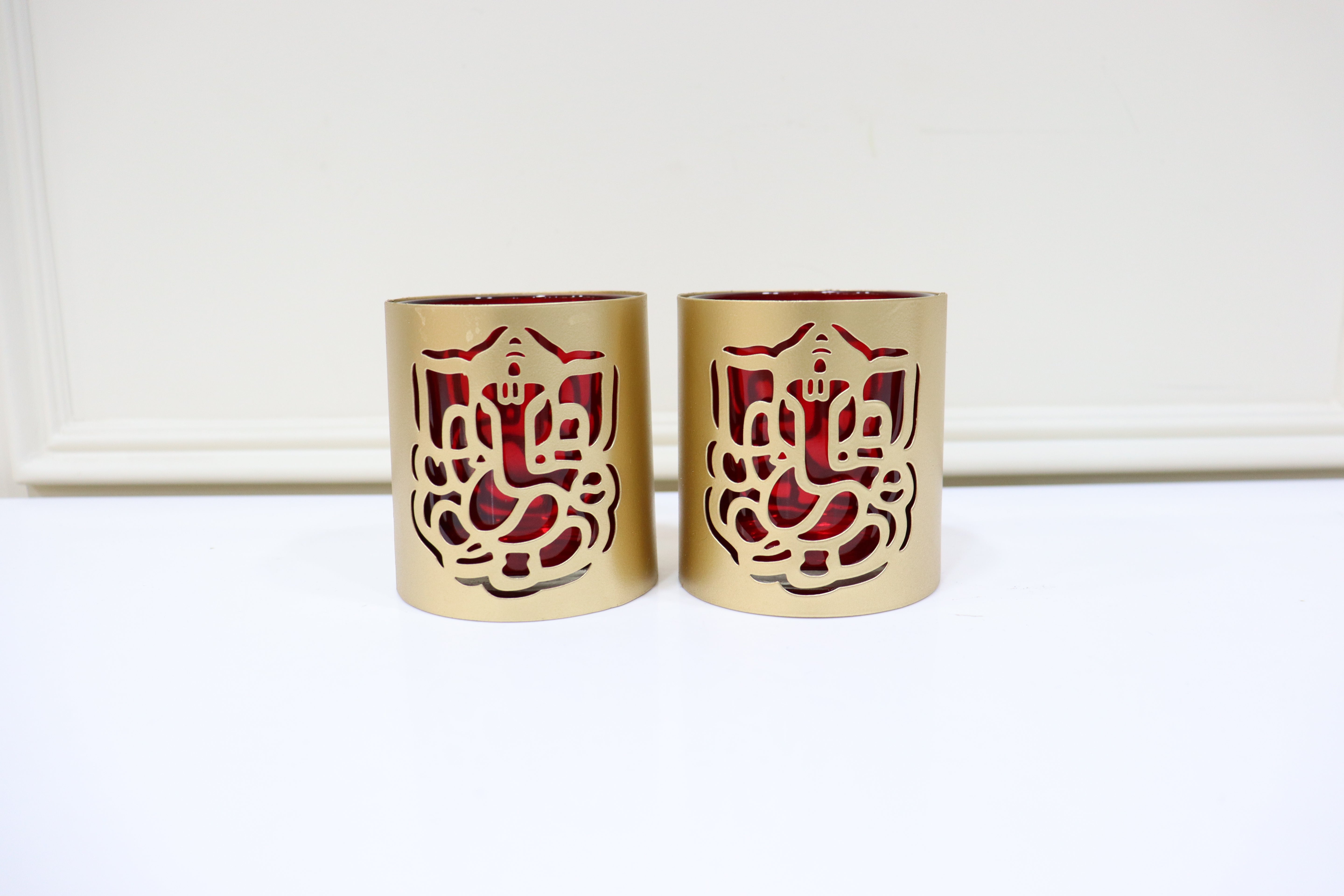 Set of 2-Ganesha T-lite Holder