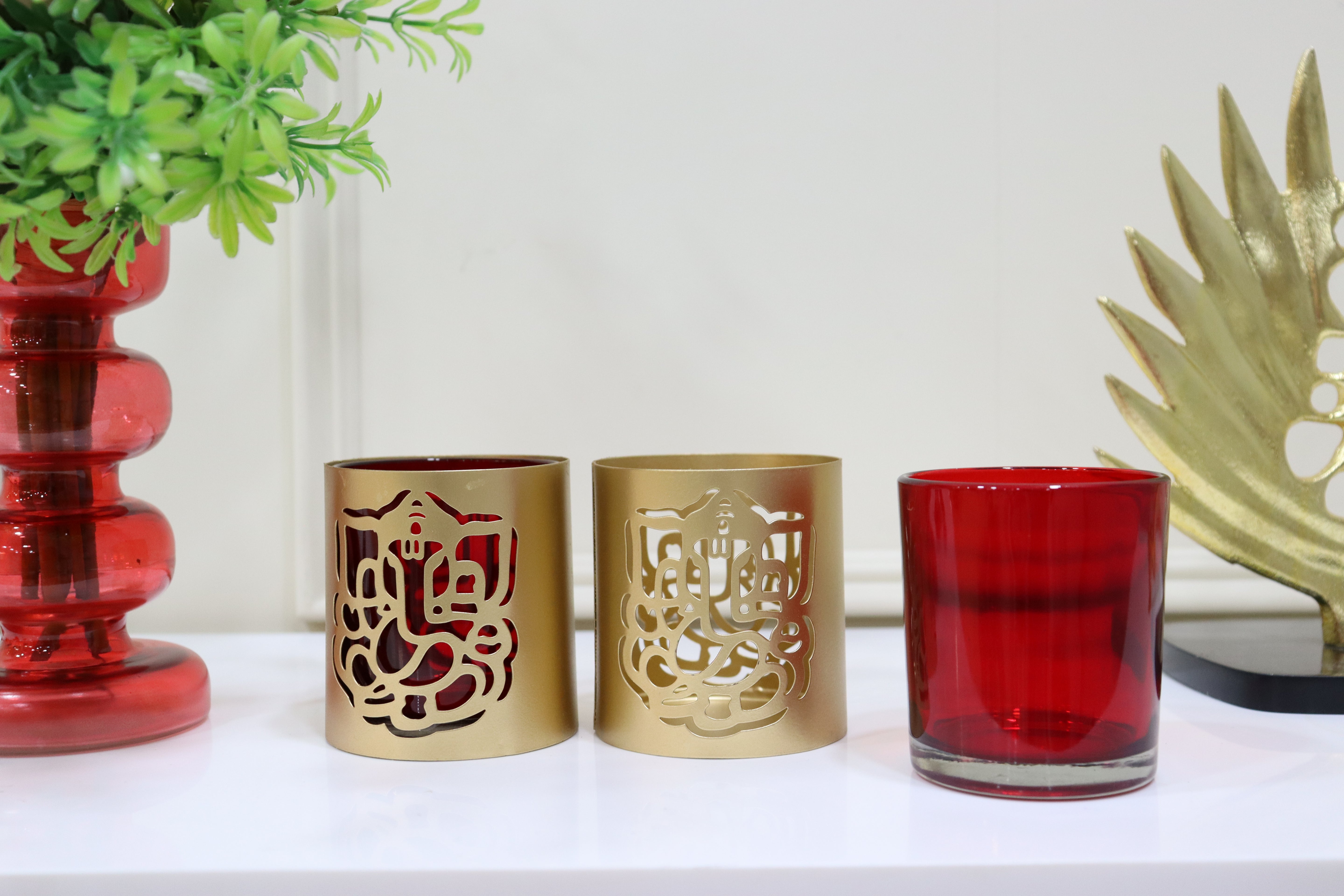 Set of 2-Ganesha T-lite Holder