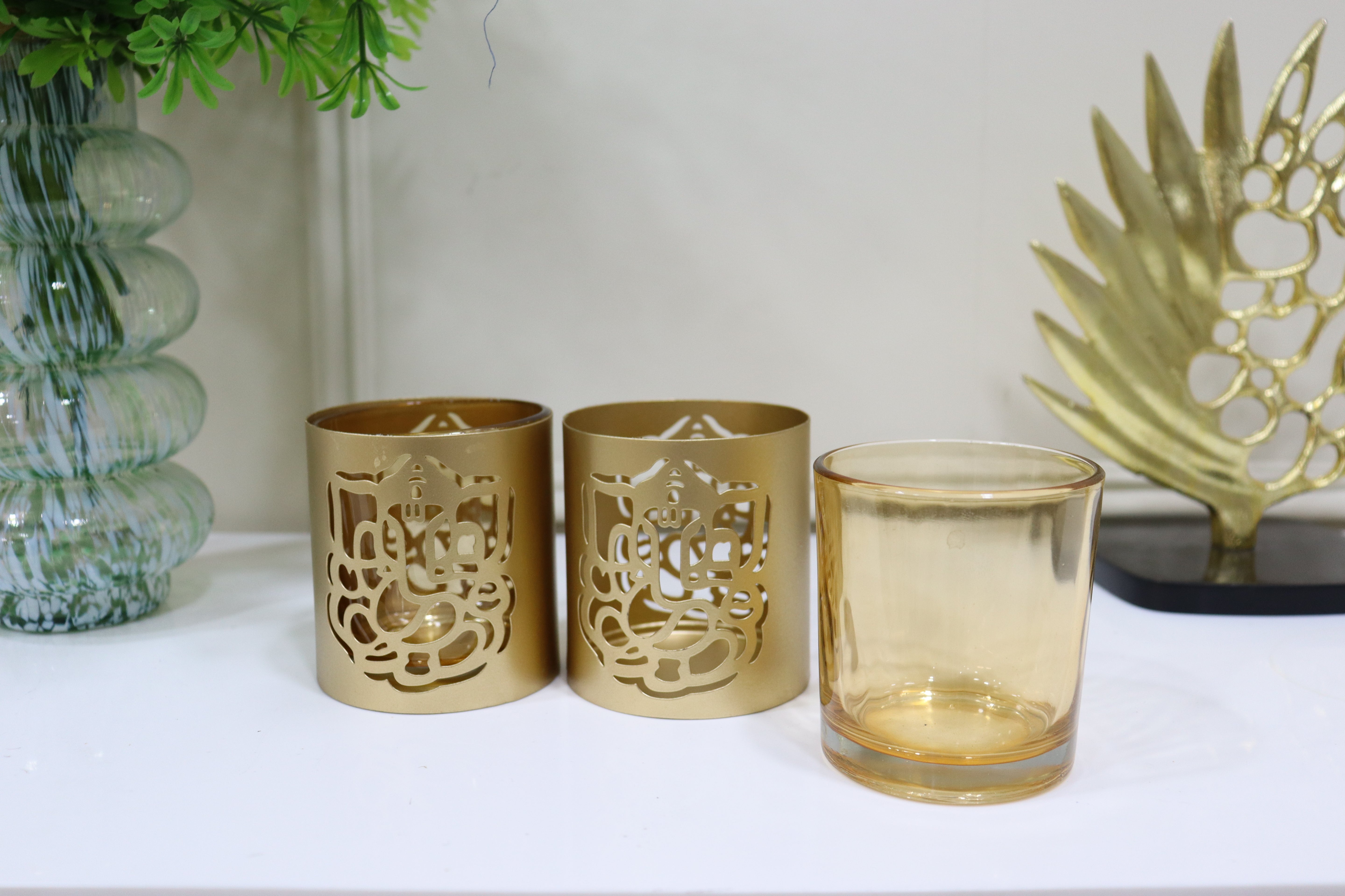 Set of 2-Ganesha T-lite Holder