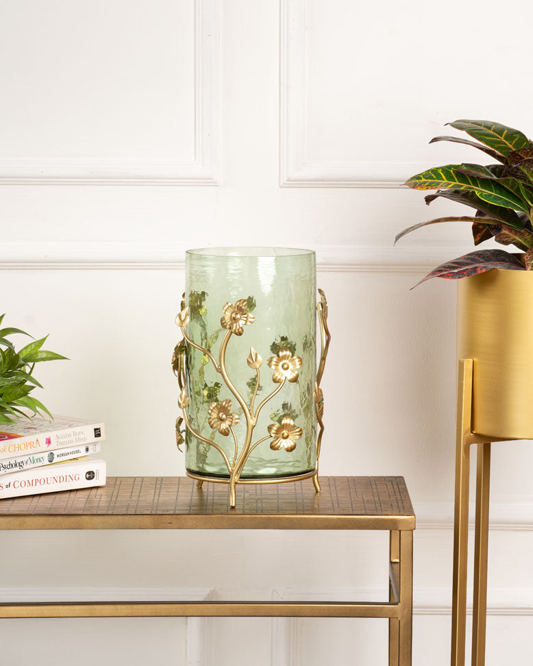 Glass Vase with Stand