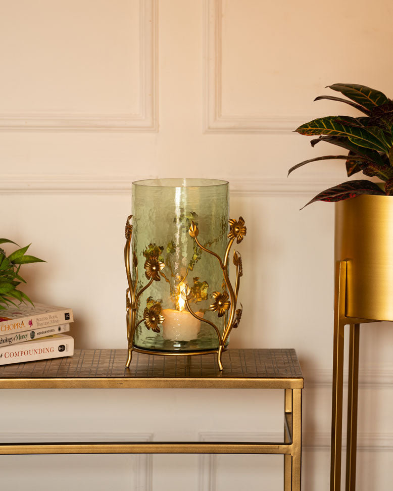 Glass Vase with Stand