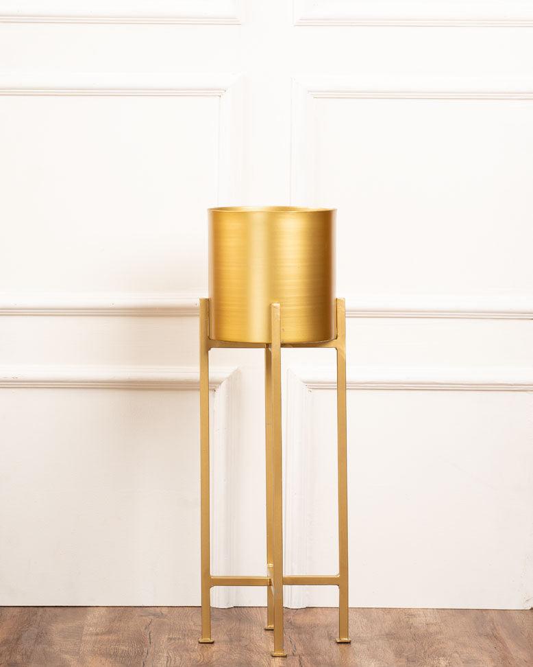 Set of 3 Metal Planters with Stands - Curiocart