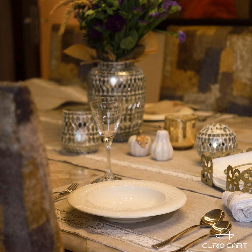 Nuovo Ceramic White Bowl - Set of 2 - Curiocart