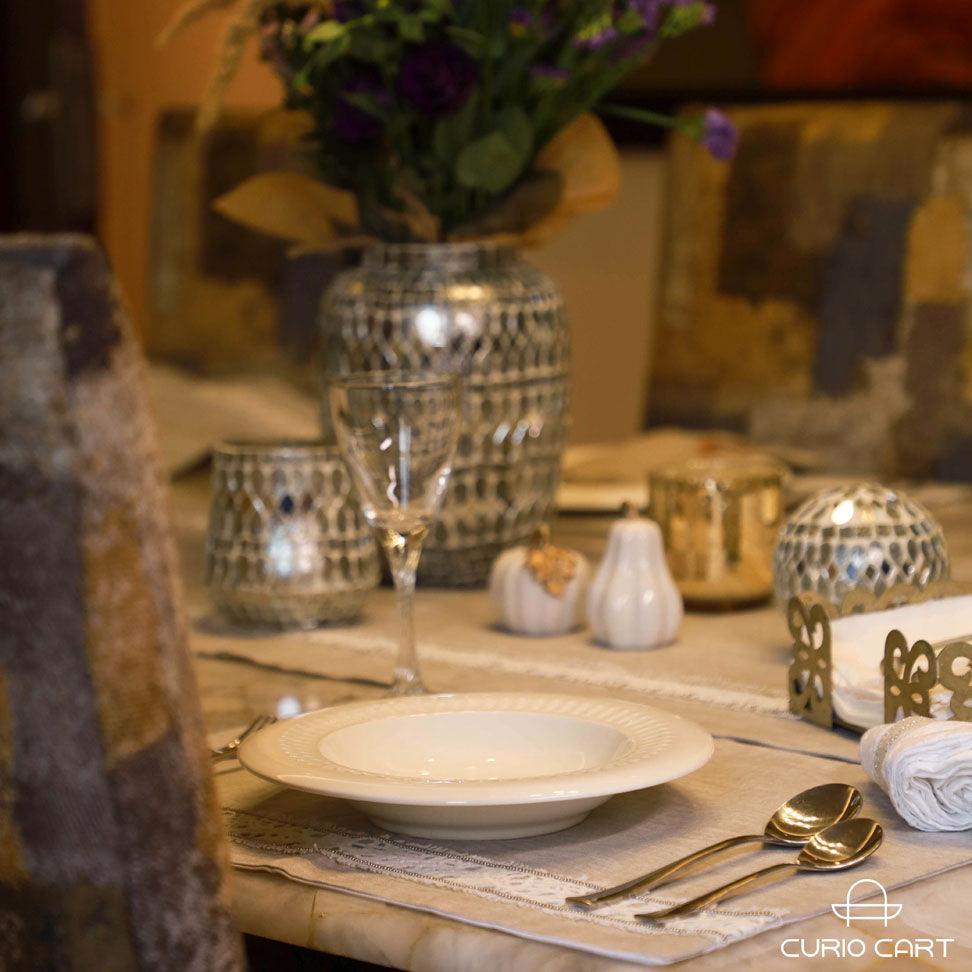 Nuovo Ceramic White Bowl - Set of 2 - Curiocart