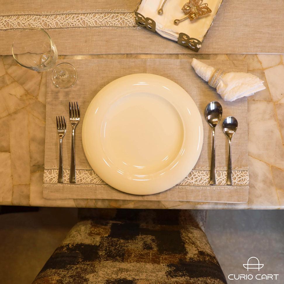 NEO Ceramic White Plate - Set of 2 - Curiocart