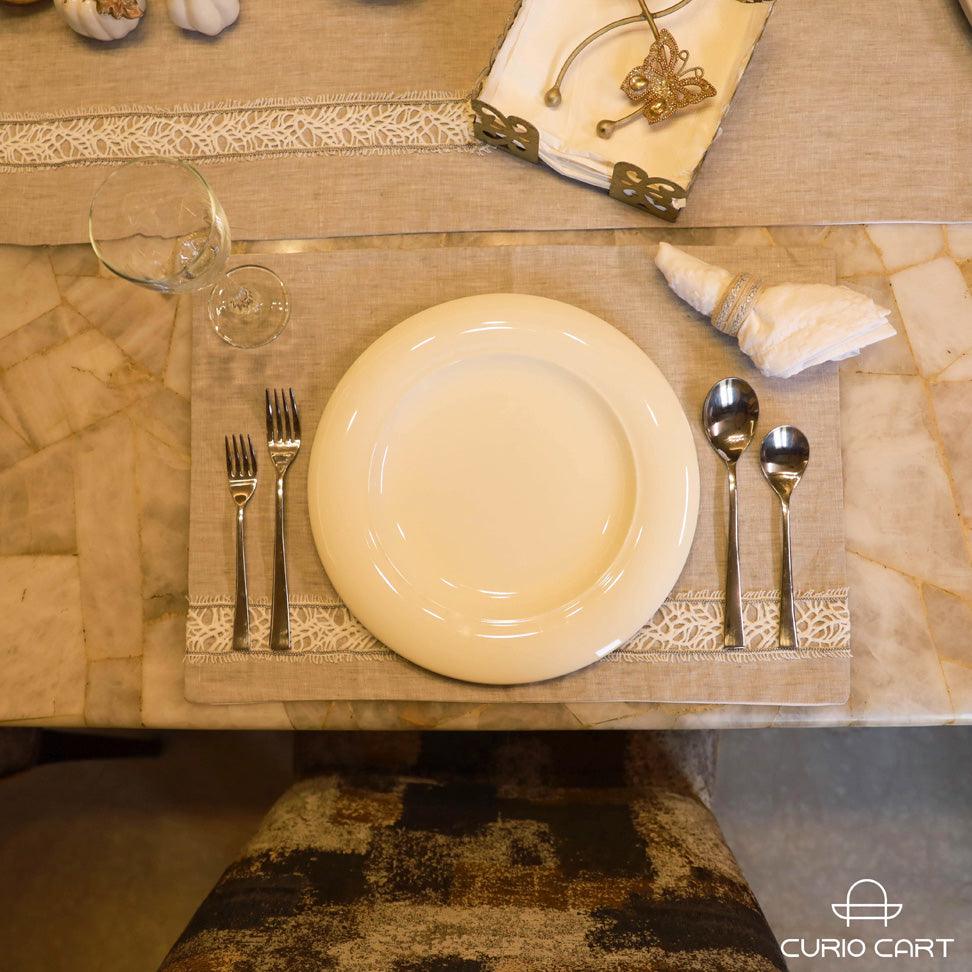 NEO Ceramic White Plate - Set of 2 - Curiocart