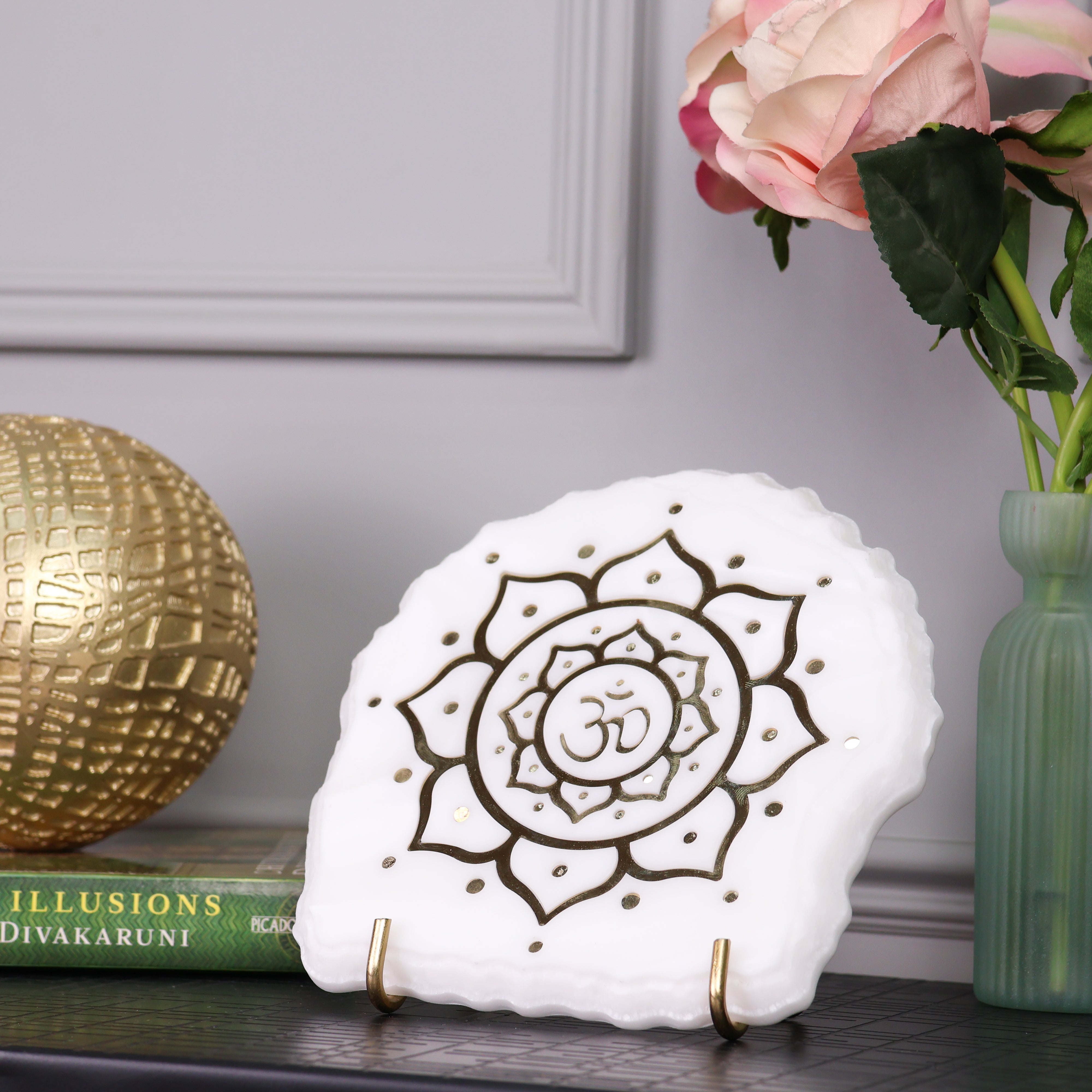SPIRITUAL BLISS Sunflower OM (WHITE ONEX