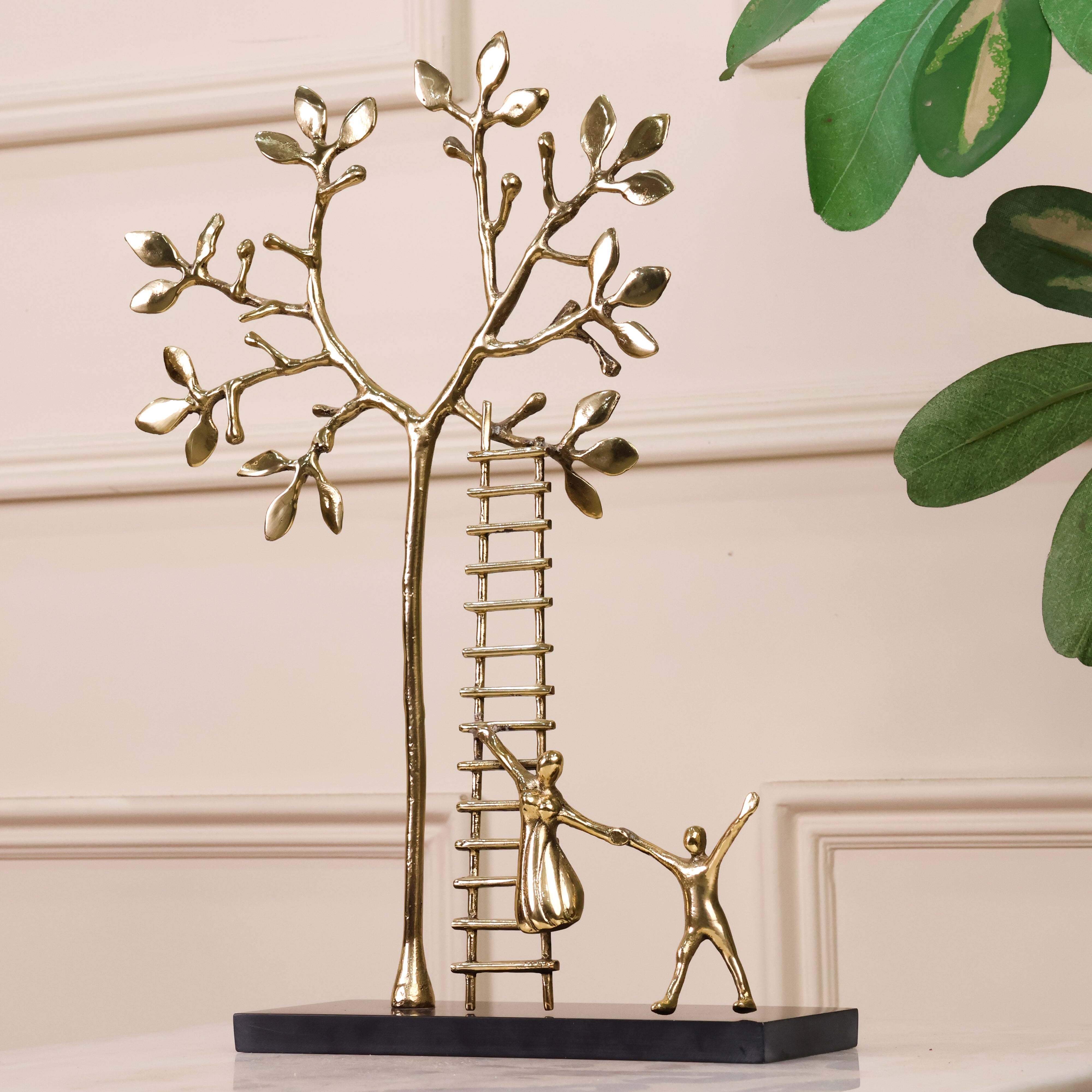Joyful Climb Sculpture - BRASS