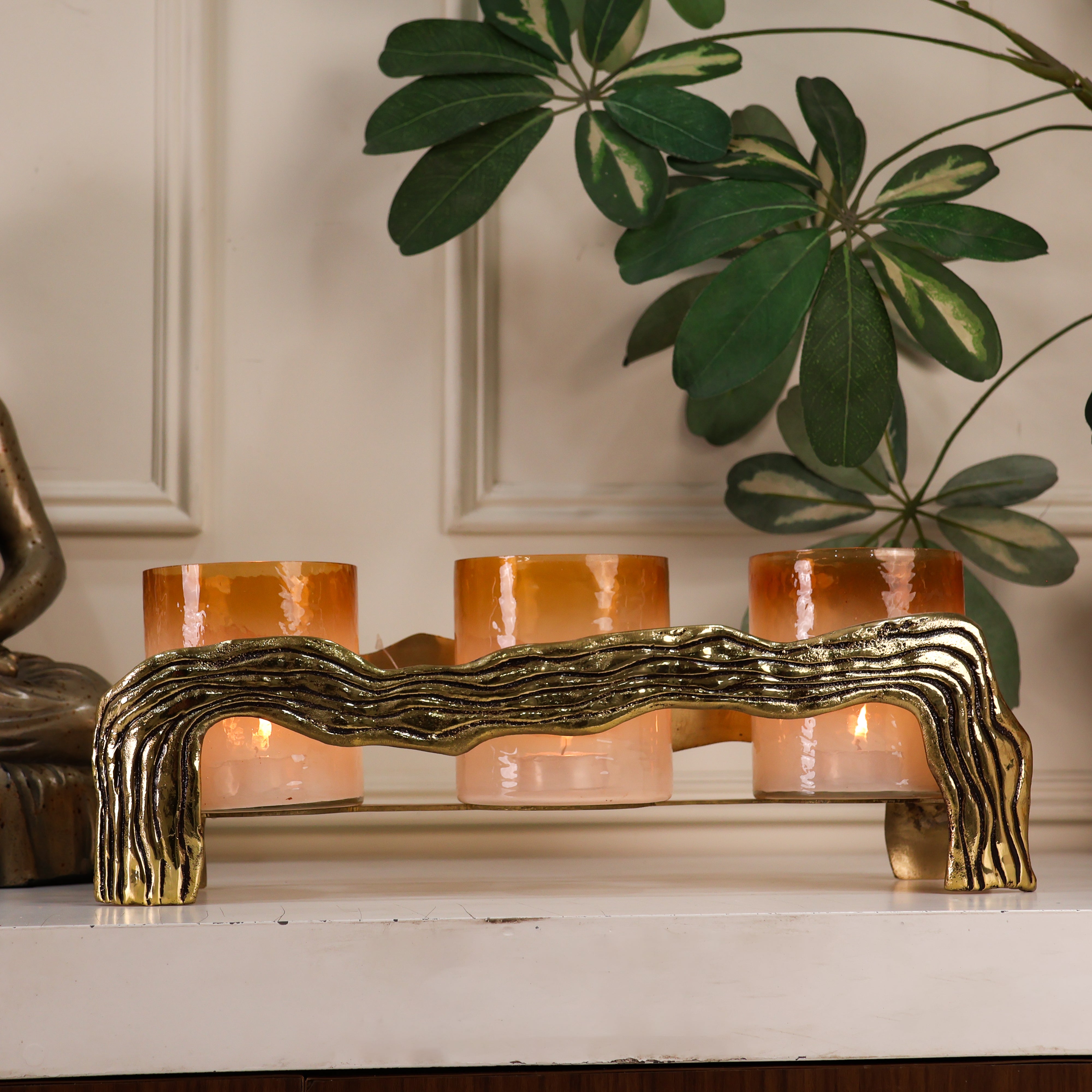 Crimson & Ivory Harmony Lamp Set
