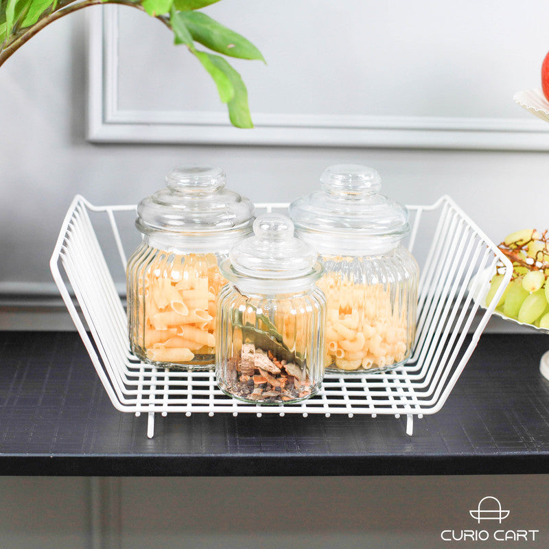 Metal Over the Shelf Basket - Curiocart