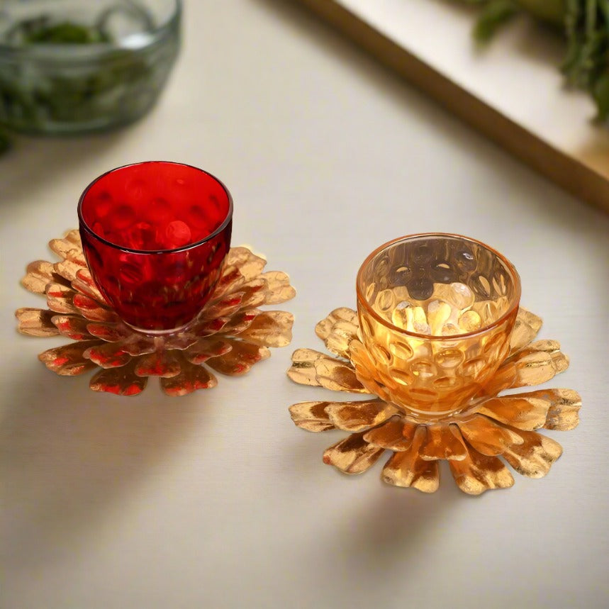 Lotus T- Light Votive Holders - Curiocart