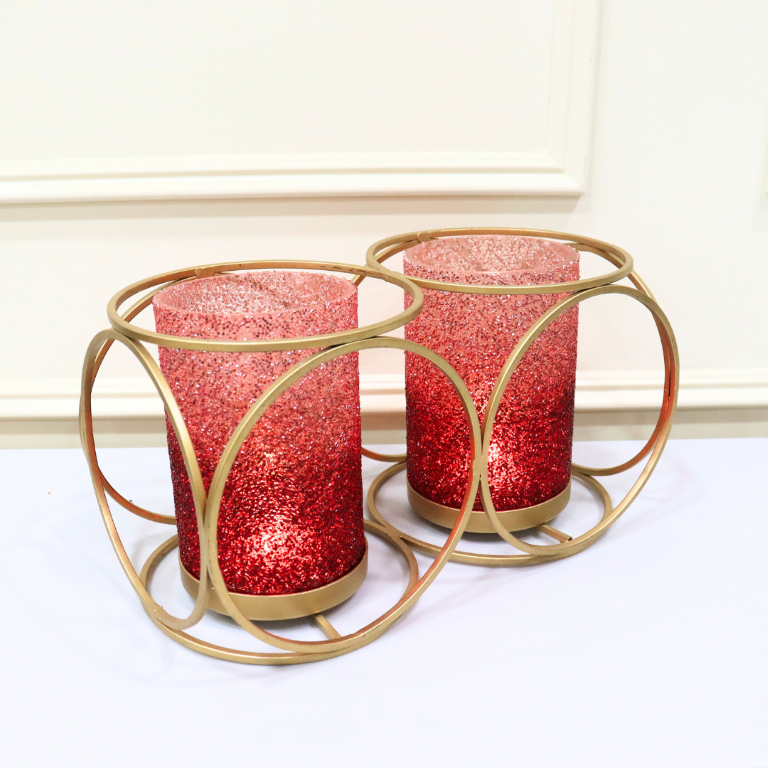 GlowLite pink red twin flames Votive - Curiocart