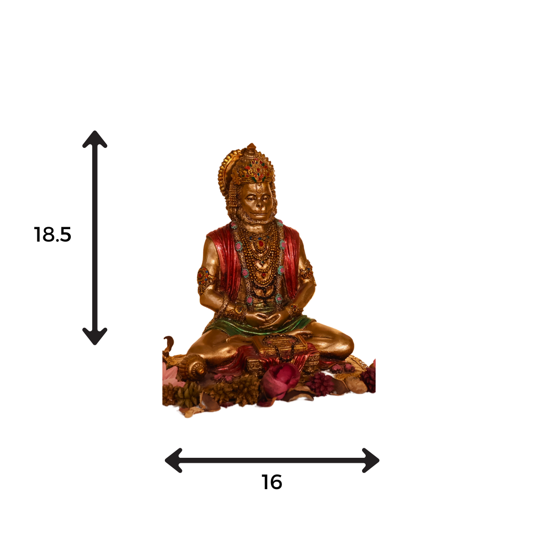 Meditative Hanuman in Sitting Pose