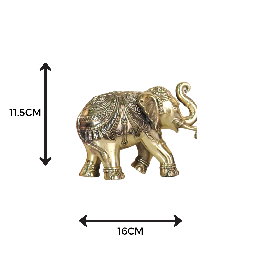 Brass Elephant Figurine