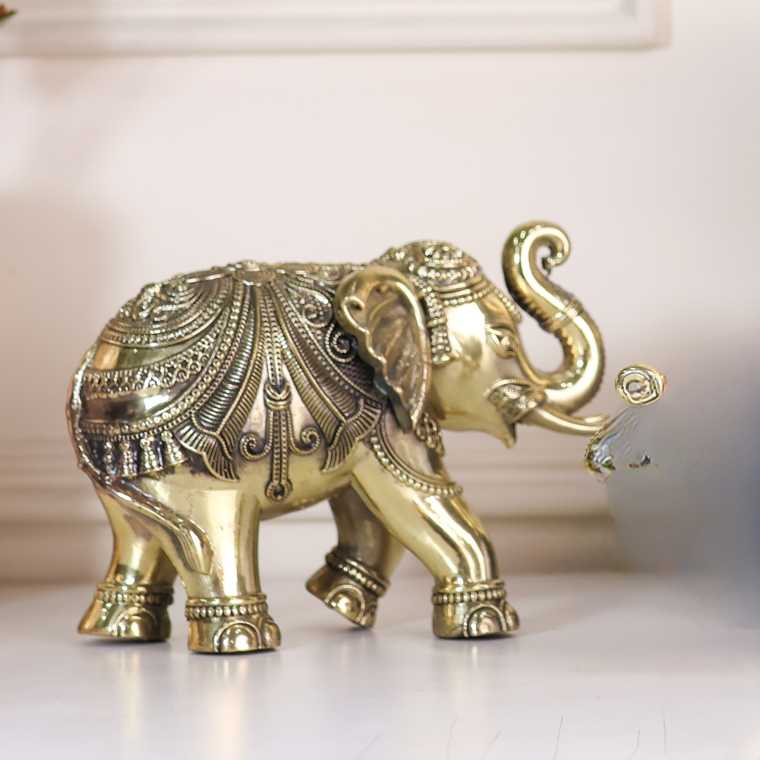 Brass Elephant Figurine