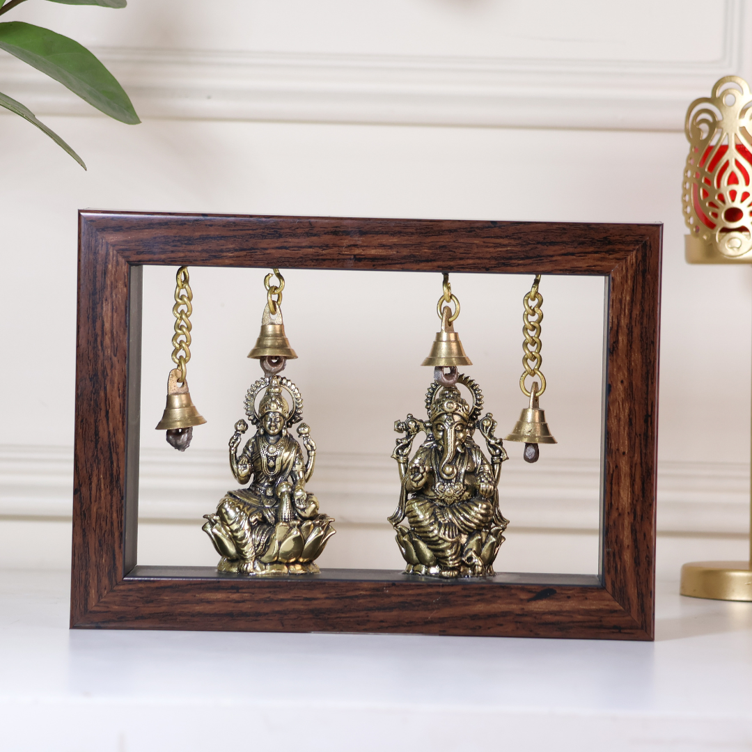 Lakshmi Ganesha Decor with Bells