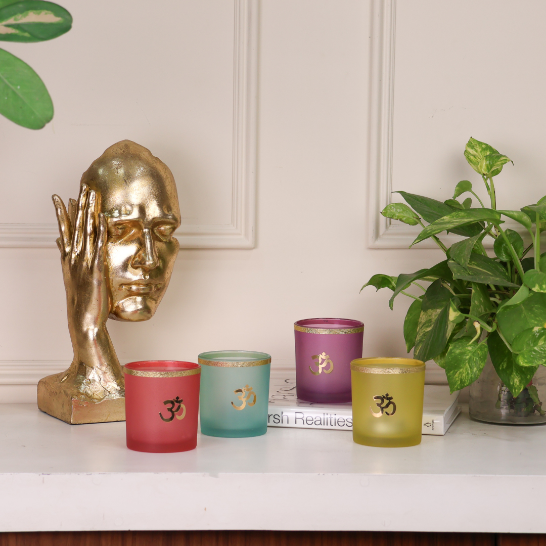 Om Serenity Votives - Set of 4