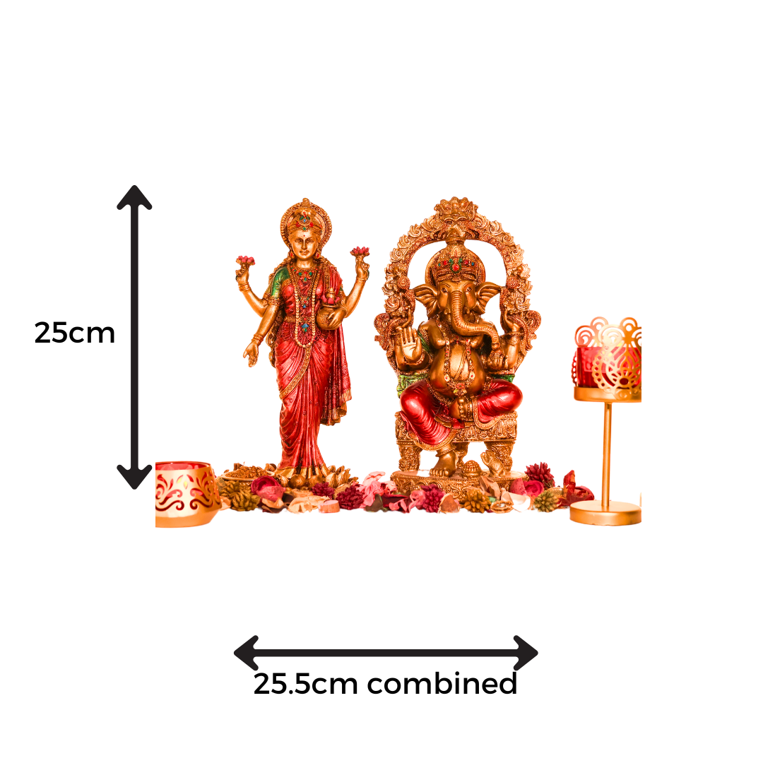 Ganesha Lakshmi Statue Set