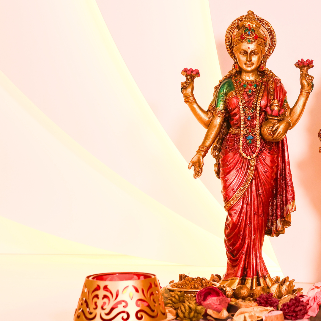 Ganesha Lakshmi Statue Set