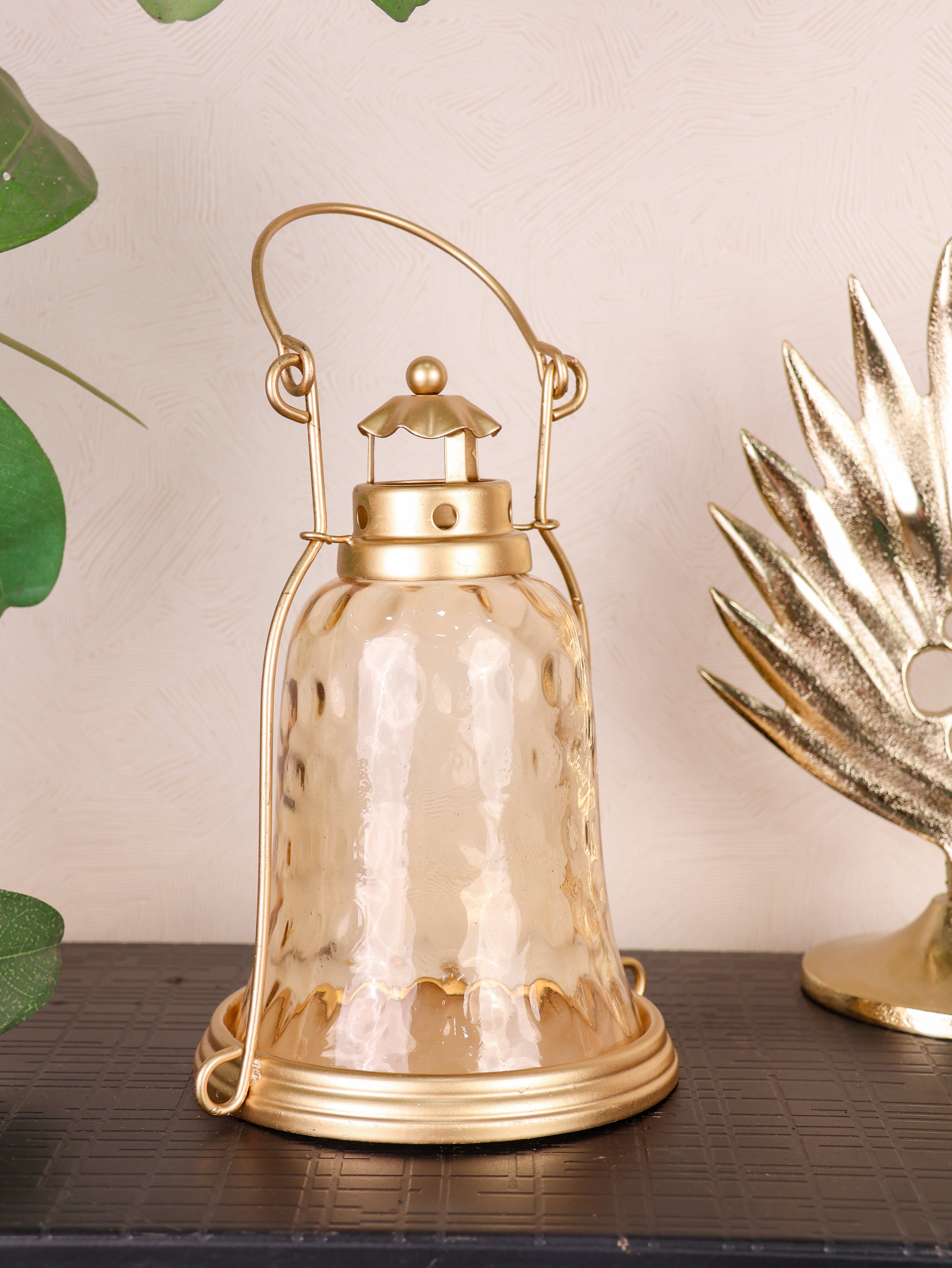 Bell Shaped Gold Lantern