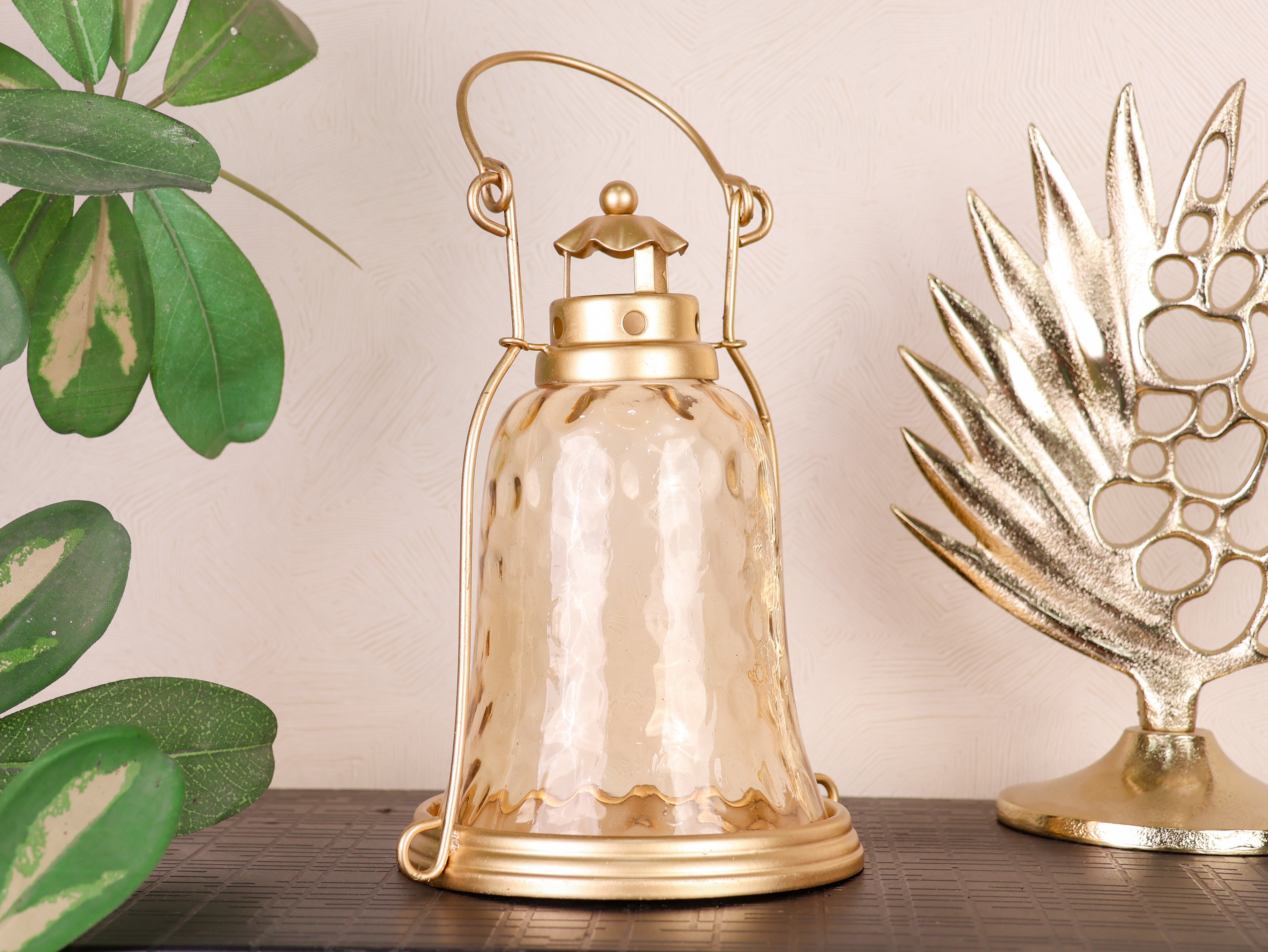 Bell Shaped Gold Lantern
