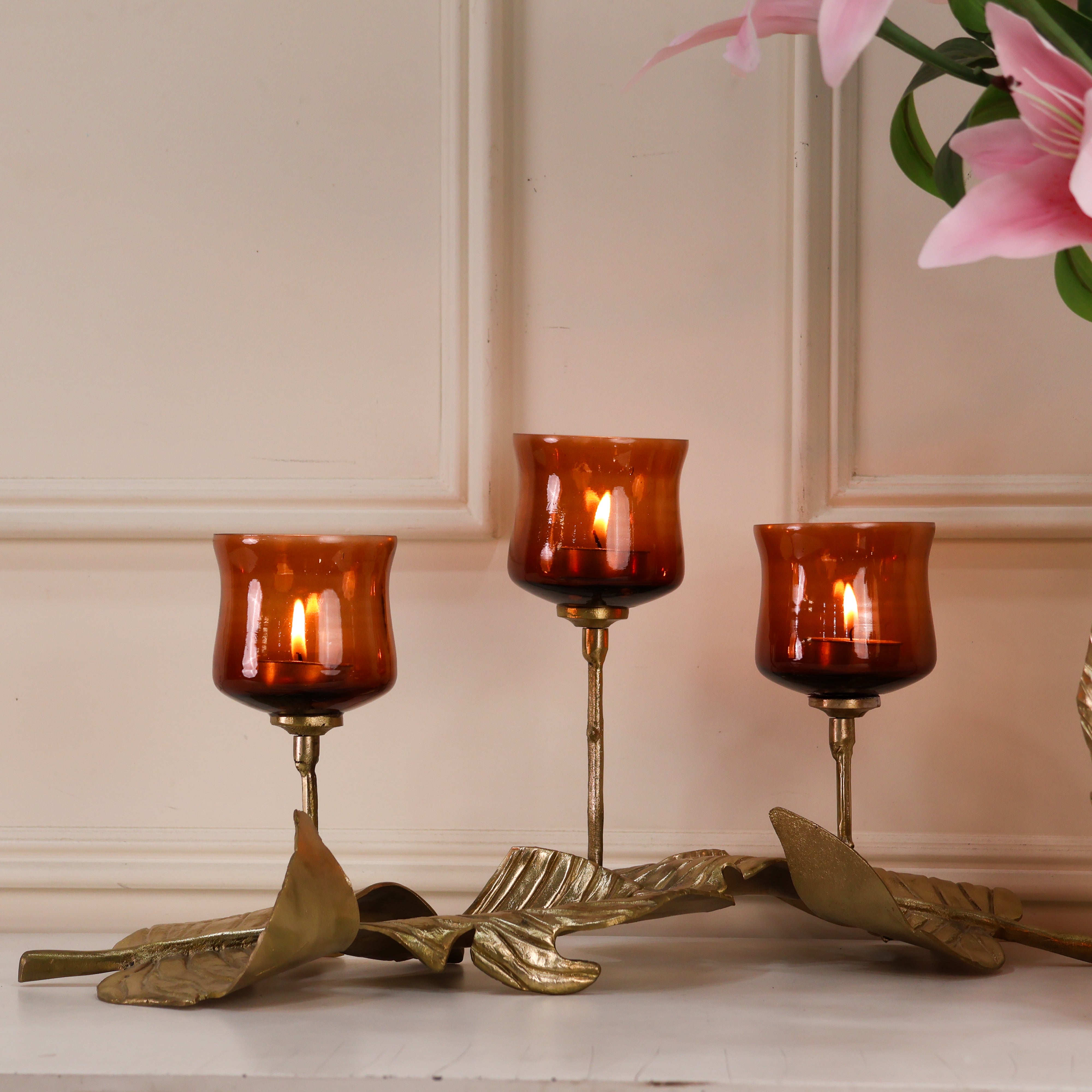 Verdant Glow Candle Lamp Holder