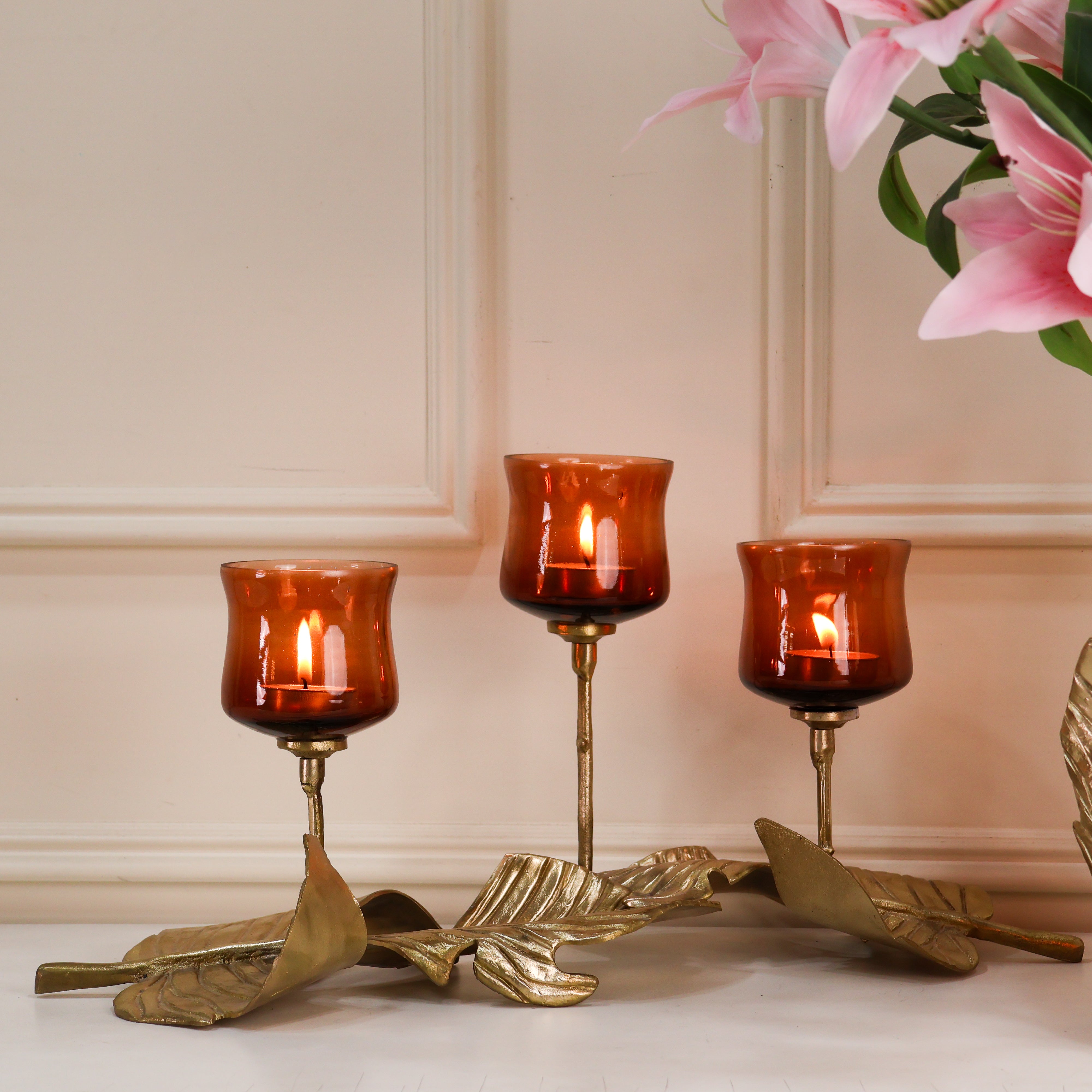 Verdant Glow Candle Lamp Holder